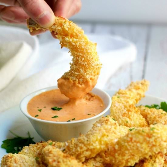 Crispy Baked Coconut Shrimp - Recipe photo by PinchandSwirl