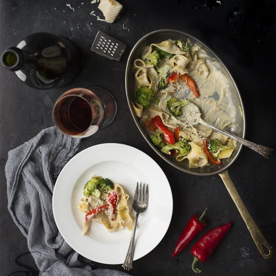 Creamy Avocado Alfredo - Recipe photo by turmericnspice