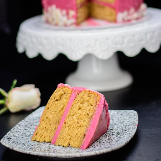 Hibiscus Frosted Earl Grey Cake - Recipe photo by Yummymedley