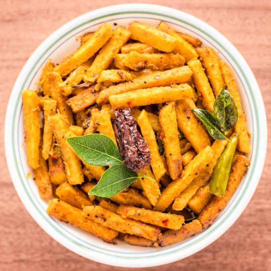 Spicy Stir Fried Yam - Recipe photo by meemiskitchen