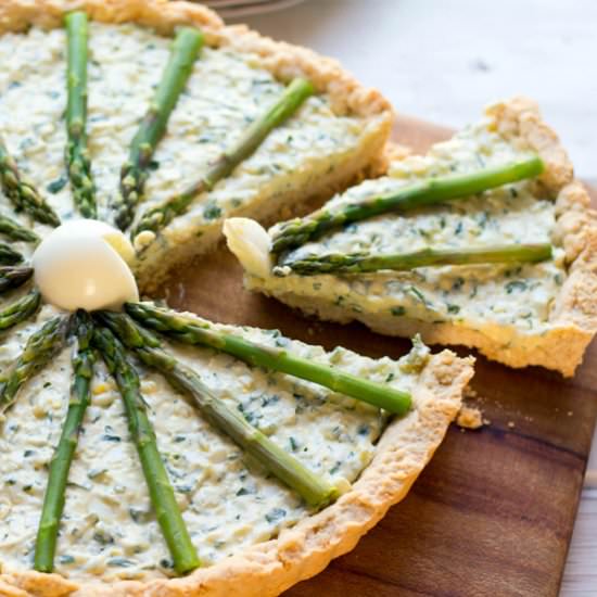 EGG ASPARAGUS TART - Recipe photo by sugarlovespices