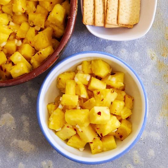 Spicy Pineapple Salad - Recipe photo by MexicanFoodJournal