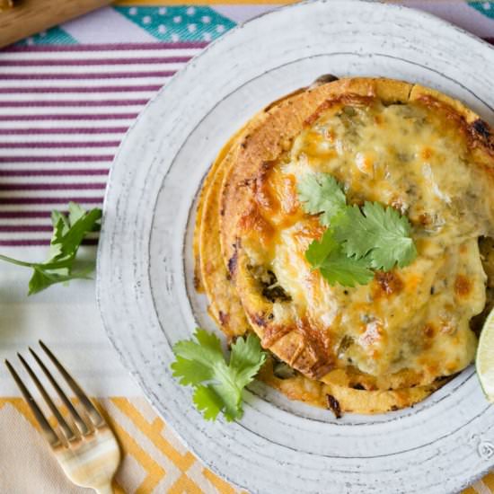 Veggie Enchilada Stack - Recipe photo by Simple Green Smoothies