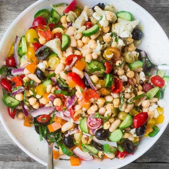 Mediterranean Bean Salad - Recipe photo by theviewfromgreatisland
