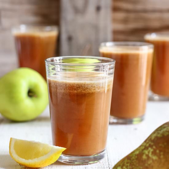 Cloudy Apple Pear Juice - Recipe photo by Happy Foods Tube