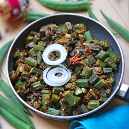 Bhindi Masala/Okra Masala - Recipe photo by YourFoodFantasy