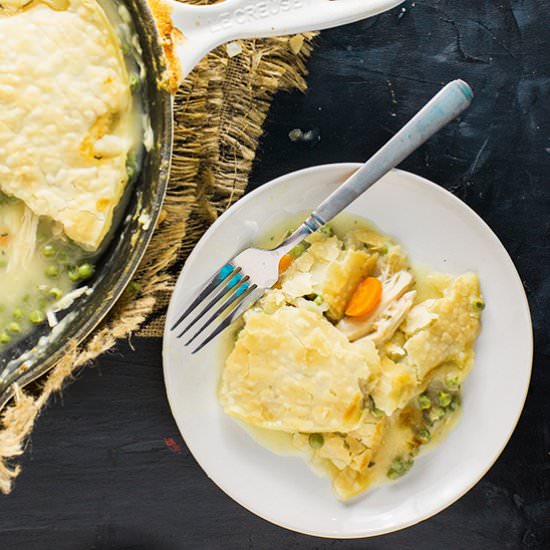 No Fuss Chicken Pot Pie - Recipe photo by dadwithapan