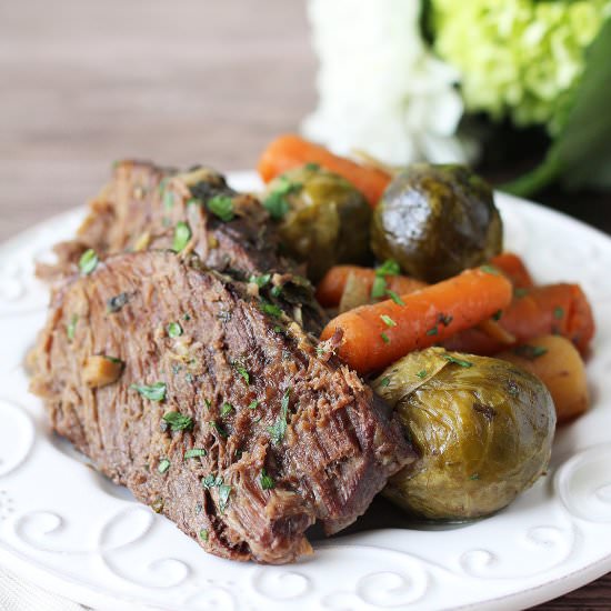 Slow Cooker Pot Roast - Recipe photo by Adventures of a Sick Chick