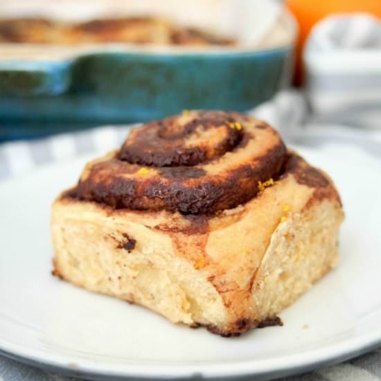 Chocolate Orange Cinnamon Rolls - Recipe photo by carolinescooking