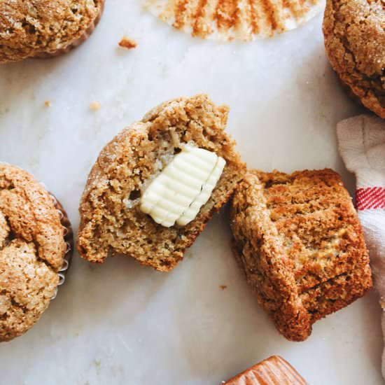 Banana Oat Muffins - Recipe photo by petitbakes