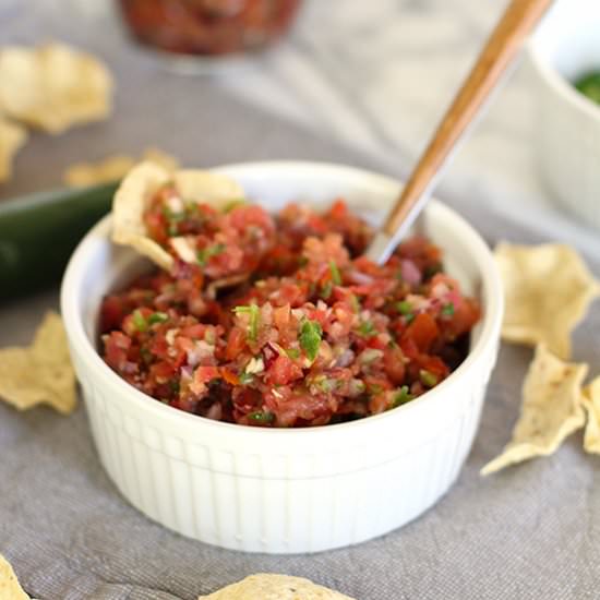Easy Homemade Salsa - Recipe photo by suebeehomemaker