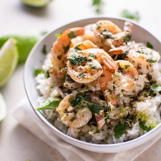 Coconut Lime Shrimp - Recipe photo by saltandlavender