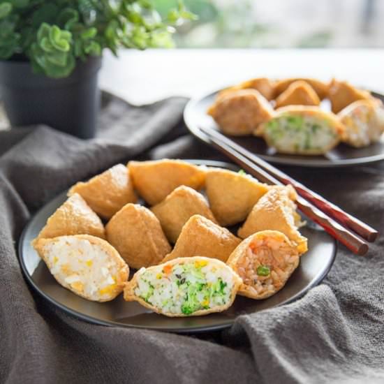 Tricolor Yubuchobap - Recipe photo by MyKoreanKitchen