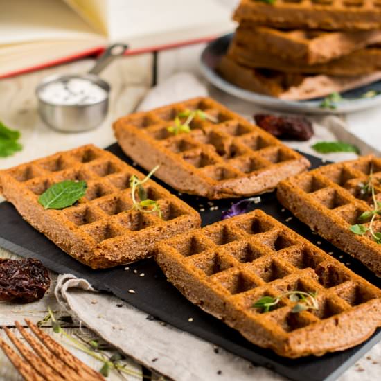 Vegan Gluten-Free Potato Waffles - Recipe photo by Nutriplanet