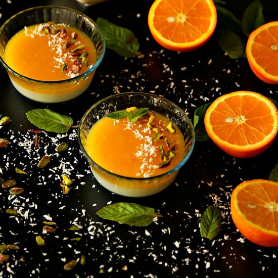 Milk and Orange Pudding - Recipe photo by Nutrizonia