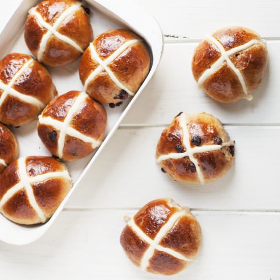 Hot Cross Buns - Recipe photo by whatevabakes