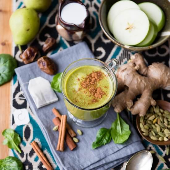 Warm Chai Tea Green Smoothie - Recipe photo by Simple Green Smoothies