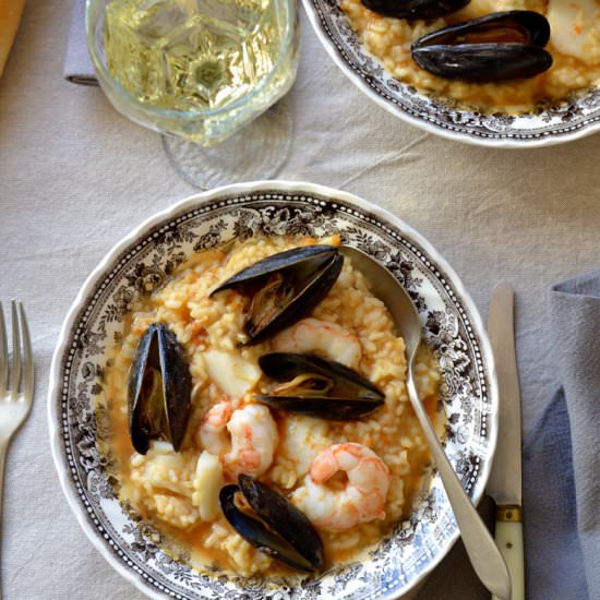 Soupy Seafood Rice, Arroz Caldoso - Recipe photo by mama ia blog