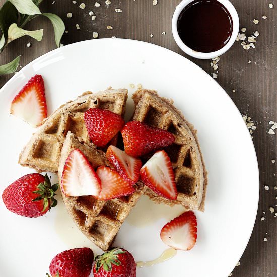 Gluten-Free Protein Waffles - Recipe photo by Couple Eats Food