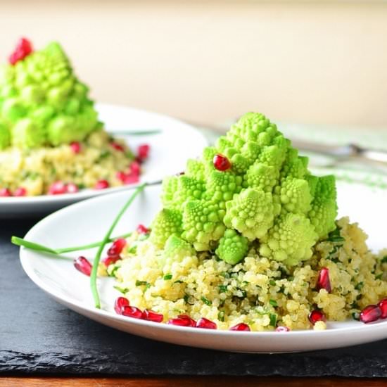 Romanesco Quinoa Herb Salad - Recipe photo by everydayhealthyrecipes