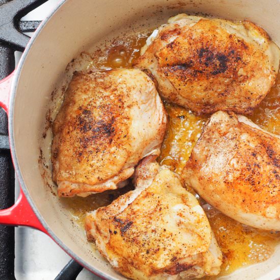 Spicy Coconut Braised Chicken Thigh - Recipe photo by forevernomday