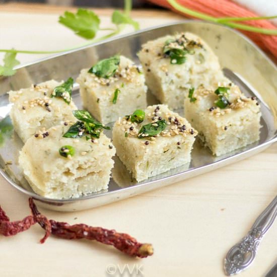Oats & Rava Dhokla - Recipe photo by srividhya