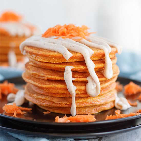 Carrot Cake Protein Pancakes - Recipe photo by JennMeyering