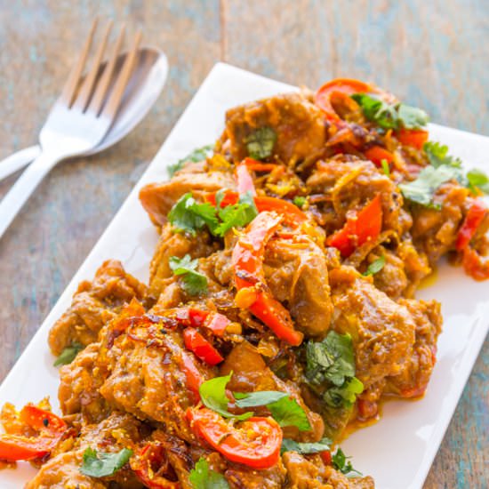 Indian Spiced Chicken Stir Fry - Recipe photo by Priyanka DK