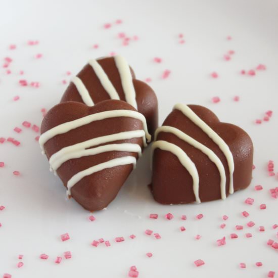 Homemade Raspberry Chocolates - Recipe photo by kubeleksmakowy