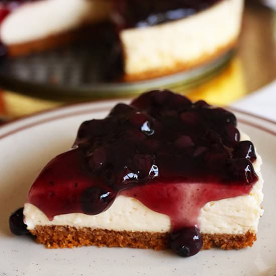 Blueberry Cheesecake - Recipe photo by When Hungry