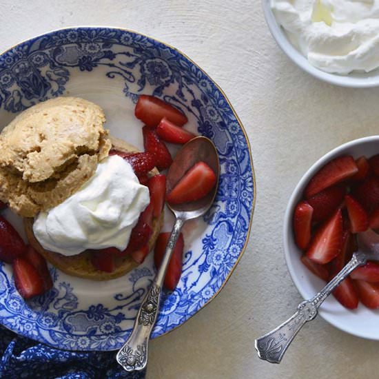 Paleo Strawberry Shortcake for One - Recipe photo by AnEdibleMosaic
