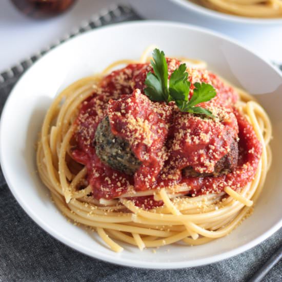 Vegan Spaghetti and Meatballs - Recipe photo by pasta-based