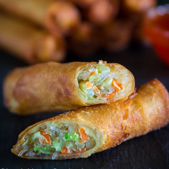 Crispy Spring Rolls - Recipe photo by simplyhomecooked