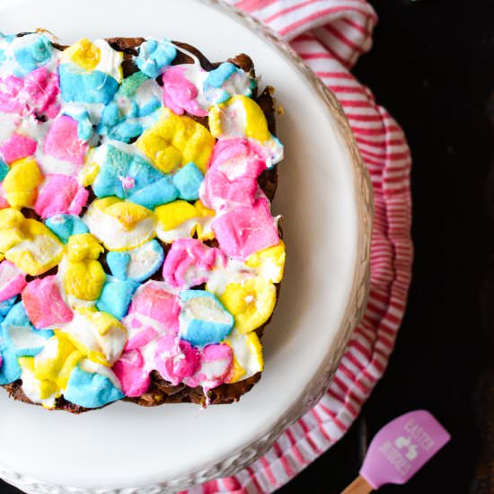Rocky Road Peep Brownies - Recipe photo by kristinkitchen