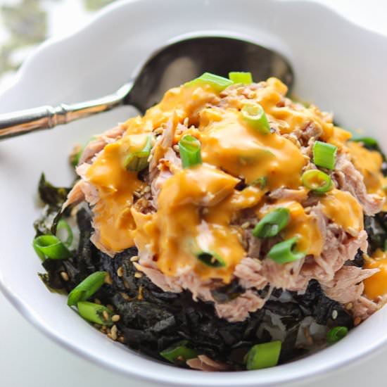Tuna Rice Bowl - Recipe photo by Spice the Plate