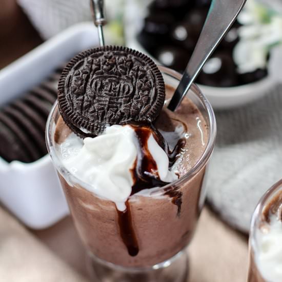 Grown-Up Oreo Milkshake - Recipe photo by TheCottageMarket