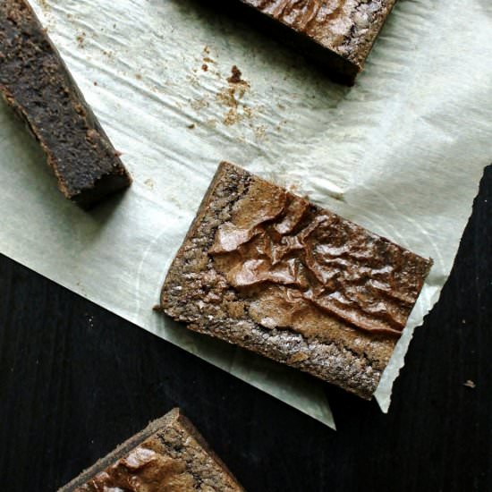 Dark Chocolate Buckwheat Brownies - Recipe photo by Cocoetcocoa