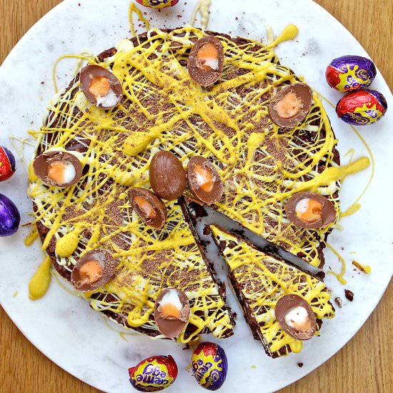 Creme Egg Biscuit Cake - Recipe photo by glutenfreealchemist