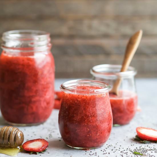 Vanilla Chia Strawberry Jam - Recipe photo by joyfulhealthyeats