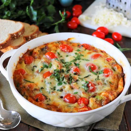 Savory Breakfast Bread Pudding - Recipe photo by thekitchenismyplayground