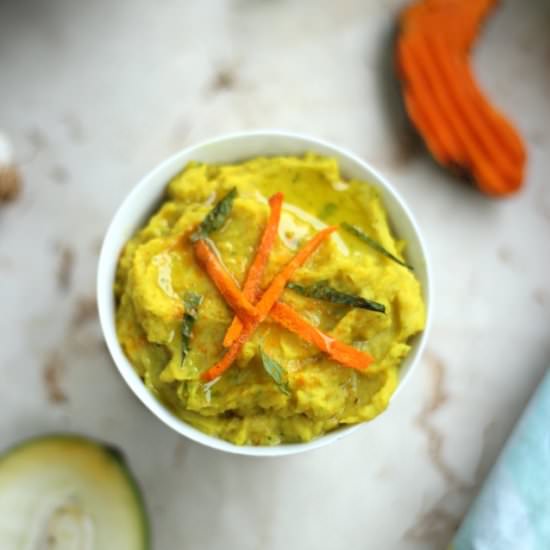 Turmeric Hummus with Green Mango - Recipe photo by saffrontrail