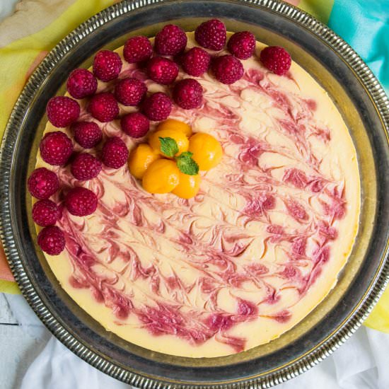 No Bake Mango Yogurt Cheesecake - Recipe photo by ohsweetcitrus