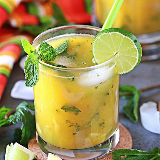 Mango Ginger Virgin Mojito - Recipe photo by cookingcarnival