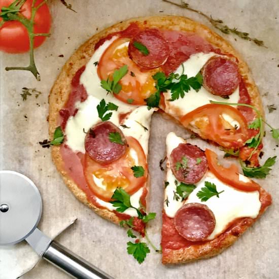 Paleo Cauliflower Crust Pizza - Recipe photo by Justina Elumeze