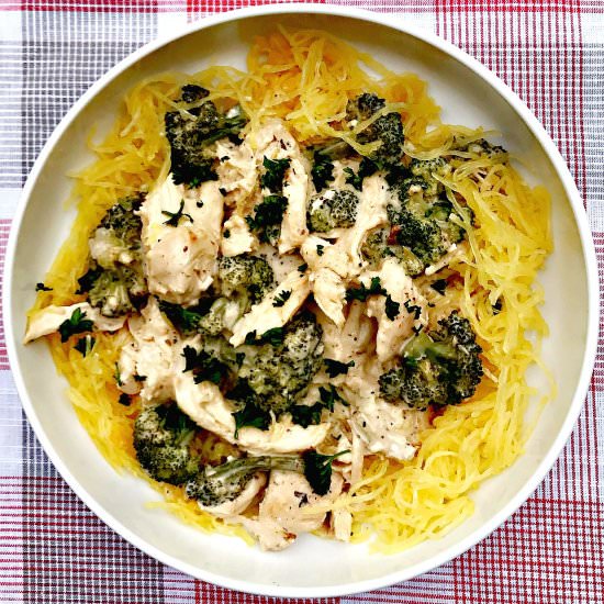 Instant Pot Spaghetti Squash Alfredo - Recipe photo by stay_snatched