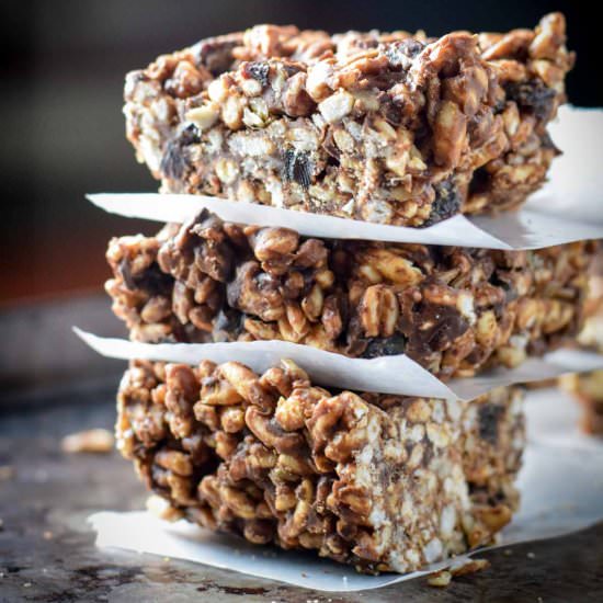 No Bake Cereal Bars - Recipe photo by muscleandmanna