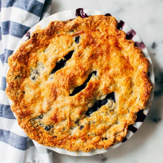 Vegan Blueberry Pie - Recipe photo by raepublic