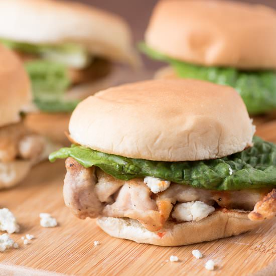Buffalo Chicken Sliders - Recipe photo by mywifecancook