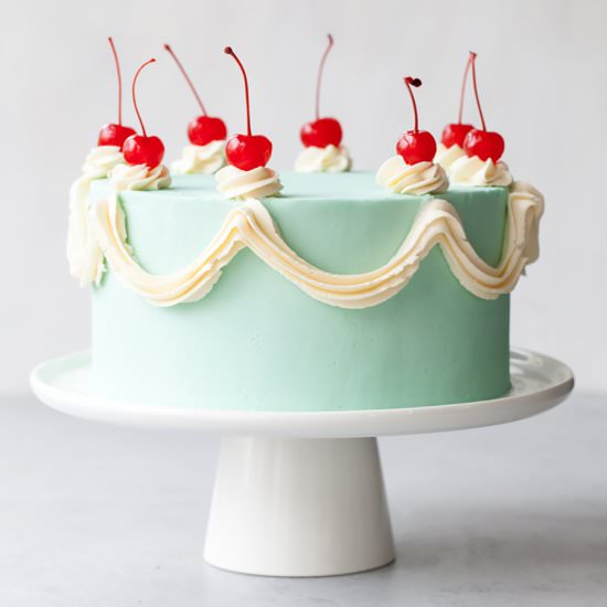 Cherry Chip Cake - Recipe photo by thecakeblog