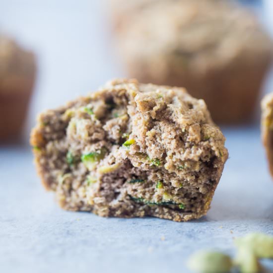 Low Carb Zucchini Tahini Muffins - Recipe photo by foodfaithfitness